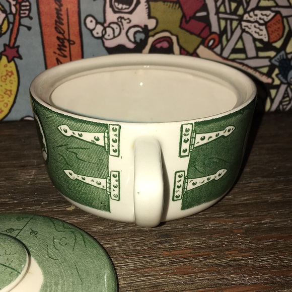 Colonial homestead 1950s cream and sugar bowl - Picture 9 of 14